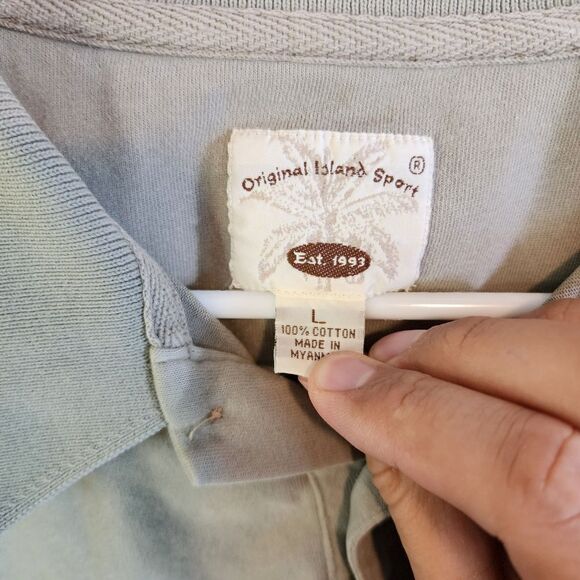 Men's Original Island Sport Polo, size large - Picture 2 of 3